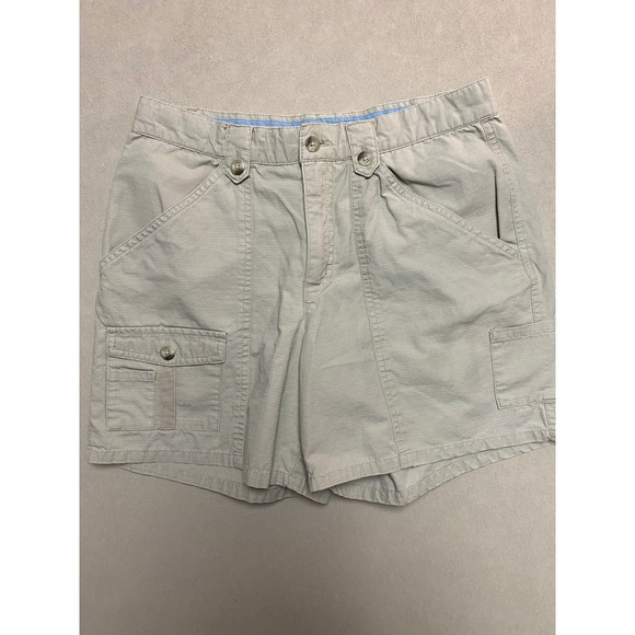 Columbia Pants - Columbia Womens Tan Ripstop Cargo Hiking Shorts Khaki AL4355 Size 10